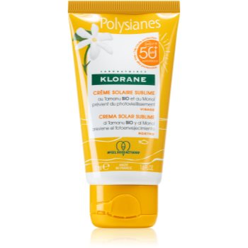 Klorane Monoï & Tamanu crema protectoare pentru fata SPF 50+