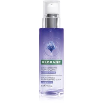 Klorane Cornflower Super-Charged Hydra-Plumping Serum ser activ cu efect de iluminare