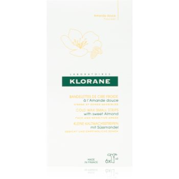 Klorane Hygiene et Soins du Corps benzi depilatoare cu ceara rece pentru fata si zonele sensibile ale pielii