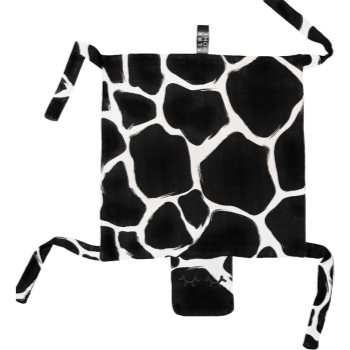 KLRK Home Wild B&W Giraffe pătură mini cu animal de pluș KLRK Home