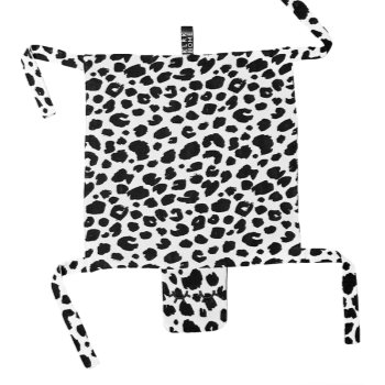 KLRK Home Wild B&W Leopard pătură mini cu animal de pluș KLRK Home