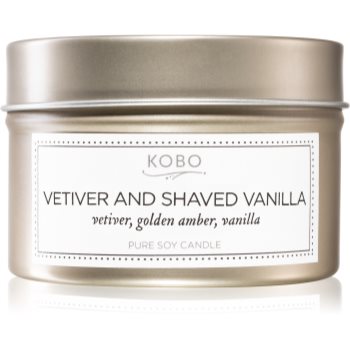 KOBO Coterie Vetiver and Shaved Vanilla lumânare parfumată în placă and imagine noua