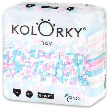 Kolorky Day Stripes scutece ECO marimea XL 12-16 Kg