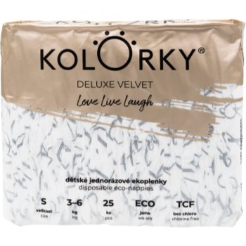 Kolorky Deluxe Velvet Love Live Laugh scutece ECO Online Ieftin deluxe