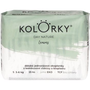 Kolorky Day Nature Bambus Leaves scutece ECO de unică folosință