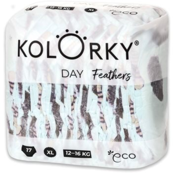 Kolorky Day Feathers scutece ECO marimea XL 12-16 Kg