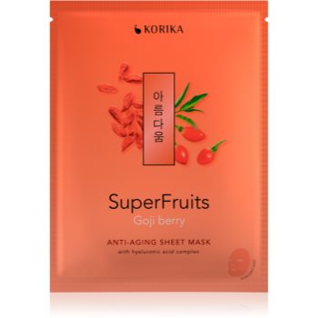 KORIKA SuperFruits Goji Berry - Anti-aging Sheet Mask Masca faciala cu efect de intinerire