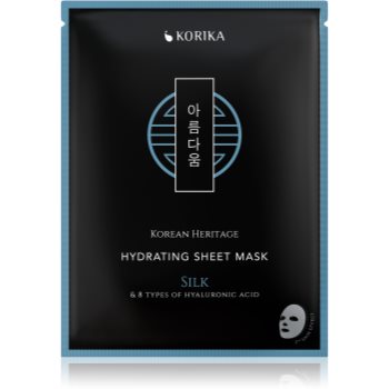 KORIKA Korean Heritage Silk & 8 Types of Hyaluronic Acid Hydrating Sheet Mask mască textilă hidratantă