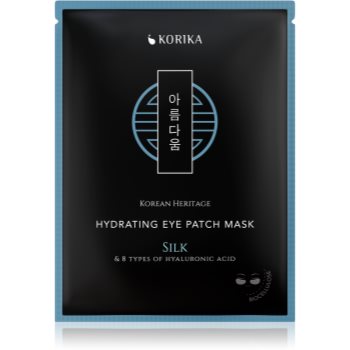KORIKA Korean Heritage Silk & 8 Types of Hyaluronic Acid Hydrating Eye Patch Mask masca hidratanta zona ochilor