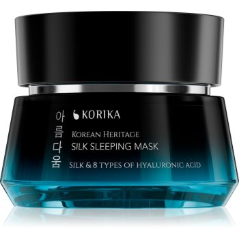KORIKA Korean Heritage Silk & 8 Types of Hyaluronic Acid Silk Sleeping Mask masca hidratanta si hranitoare pentru noapte