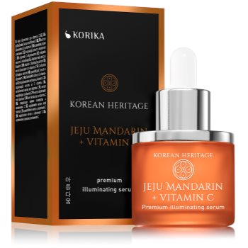 KORIKA Korean Heritage Jeju Mandarin + Vitamin C Premium Illuminating Serum ser facial (iluminator) accesorii imagine noua