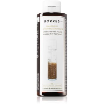 Korres Rice Proteins & Linden șampon pentru par fin Korres