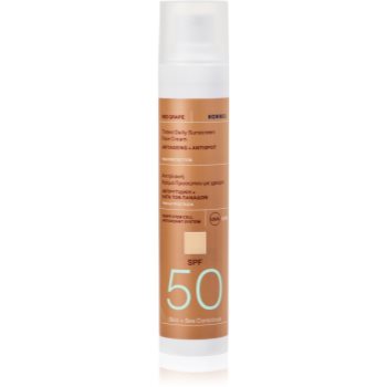 Korres Red Grape Tinted Daily Sunscreen lotiune de plaja tonifianta pentru uniformizarea nuantei tenului