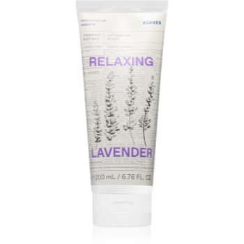 Korres Relaxing Lavender lapte relaxant pentru corp pentru noapte