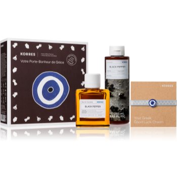 Korres black pepper set cadou pentru bărbați