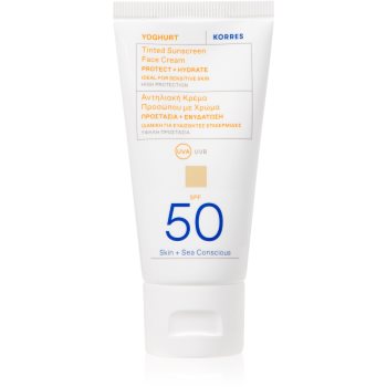 Korres Yoghurt cremă hidratantă nuanțatoare SPF 50