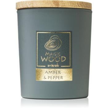 Krab Magic Wood Amber & Pepper lumânare parfumată Krab imagine noua 2022