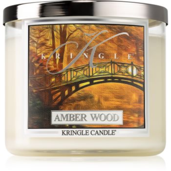 Kringle Candle Amber Wood lumânare parfumată