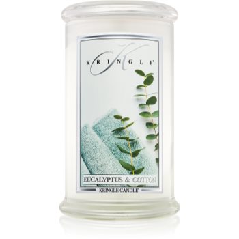 Kringle Candle Eucalyptus & Cotton lumânare parfumată