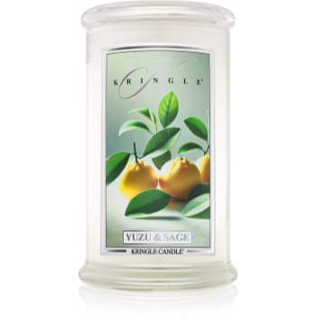 Kringle Candle Yuzu & Sage aроматична свічка 623 гр