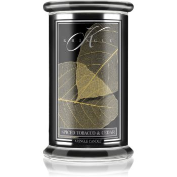 Kringle Candle Spiced Tobacco & Cedar lumânare parfumată