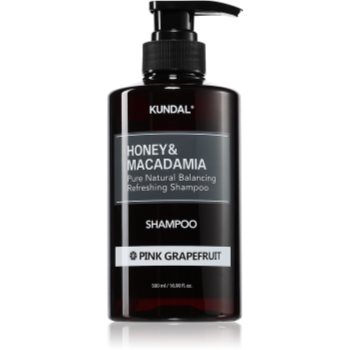 KUNDAL Honey & Macadamia Pink Grapefruit sampon natural pentru păr uscat și deteriorat