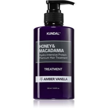 KUNDAL Honey & Macadamia Amber Vanilla crema intens hidratanta pentru par deteriorat