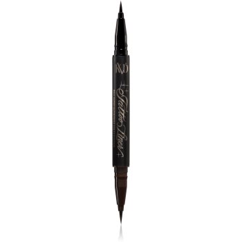 KVD Beauty Tattoo Liner Dual-Ended Waterproof Liquid Eyeliner Dermatograf rezistent la apa, de lunga durata