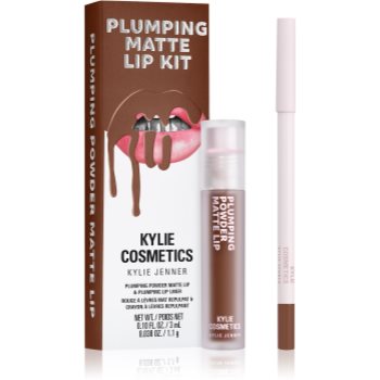 Kylie Cosmetics Plumping Matte Lip Kit матуючий набір для губ відтінок 603 – True Brown K 1 кс