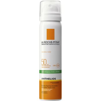 La Roche-Posay Anthelios spray revigorant pentru față anti-strălucire SPF 50