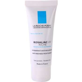 La Roche-Posay Rosaliac UV Riche Crema nutritiva si calmanta pentru pielea sensibila predispusa la roseata SPF 15 La Roche-Posay