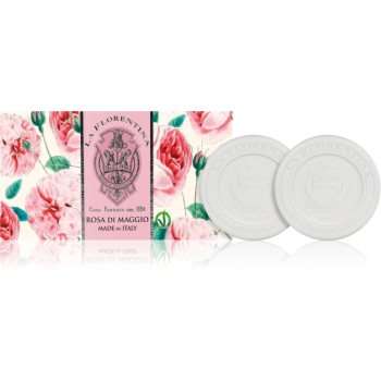 La Florentina Rose of May Sculpted Soap Sapun natural cu aromă de trandafiri