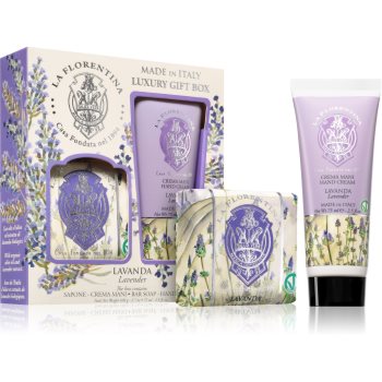 La Florentina Lavender Soap and Hand Cream set cadou