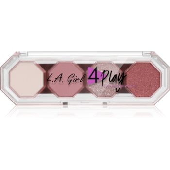 L.A. Girl Cosmetics 4 Play paletă cu farduri de ochi