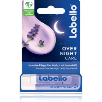 Labello Over Night Care balsam de buze reparator cu lavanda