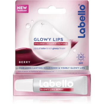 Labello Glowy Lips Berry balsam de buze colorat cu acid hialuronic