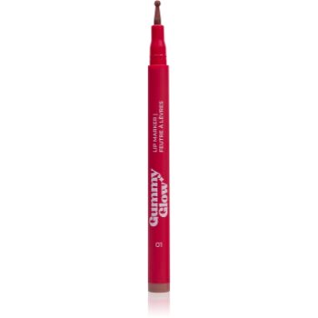 LAMEL Gummy Glow Lip Marker фломастер для губ для стійкого ефекту відтінок 01 1.6 мл