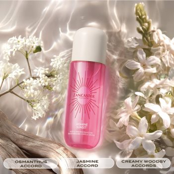 Lancaster Eau de Lancaster Hair & Body Mist brumă parfumată pentru față, corp și păr parfum Jasmine Sunset