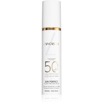 Lancaster Sun Perfect Mineral Glow Cream SPF50 creama minerala pentru luminozitate si hidratare
