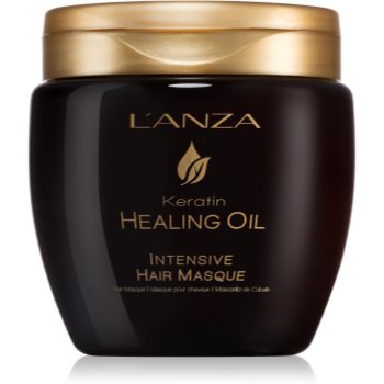 L\'anza Keratin Healing Oil Intensive Hair Masque Mască nutritivă pentru păr neted și lucios