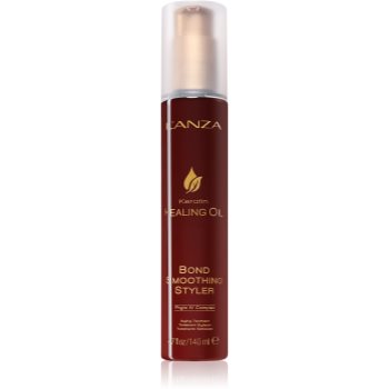 L\'anza Keratin Healing Oil Bond Smooter Styler jet de tratament pentru un par stralucitor si catifelat