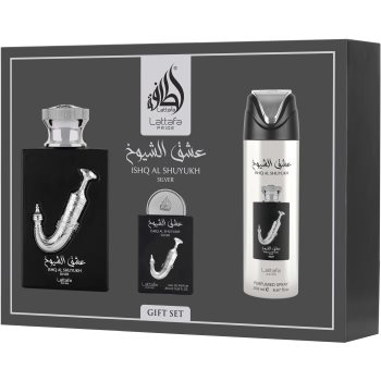 Lattafa Pride Ishq Al Shuyukh Silver set cadou unisex