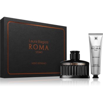 Laura Biagiotti Roma Uomo Nero Estremo set cadou pentru bărbați