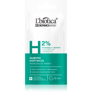 L’biotica DermoMask H 2% mască hrănitoare profundă faciale