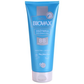 L'biotica Biovax Keratin & Silk conditioner cu keratina pentru par usor de pieptanat