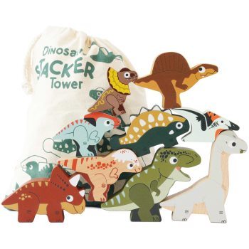 Le Toy Van Stacking Tower Dinosaurus turn de construcție