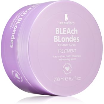 Lee Stafford Bleach Blondes masca pentru regenerare pentru parul blond cu suvite