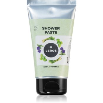 Leros Shower paste basil & verbena pastă naturală nutritie si hidratare (nutritie imagine noua