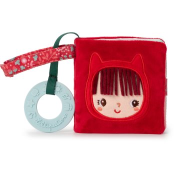 Lilliputiens Playbook Little Red Riding Hood carte educativă contrastantă pentru dentiție