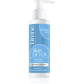 Lirene Young Skin Skin Detox gel de curățare pentru micsorarea porilor